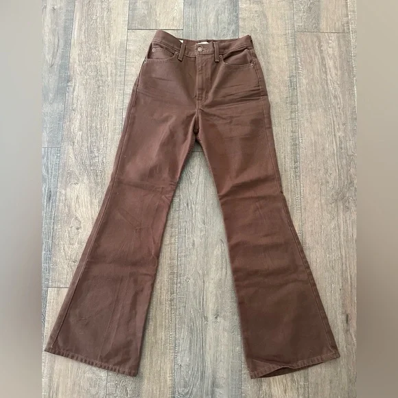 70'S MOVIN’ ON HIGH RISE FLARE JEANS - Picture 2 of 5